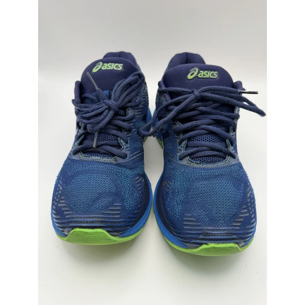 ASICS Gel Nimbus 19 Men's Size 8 Blue Green Running Shoes Athletic Sneakers